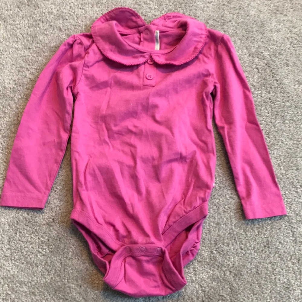 Pink long sleeve onesie